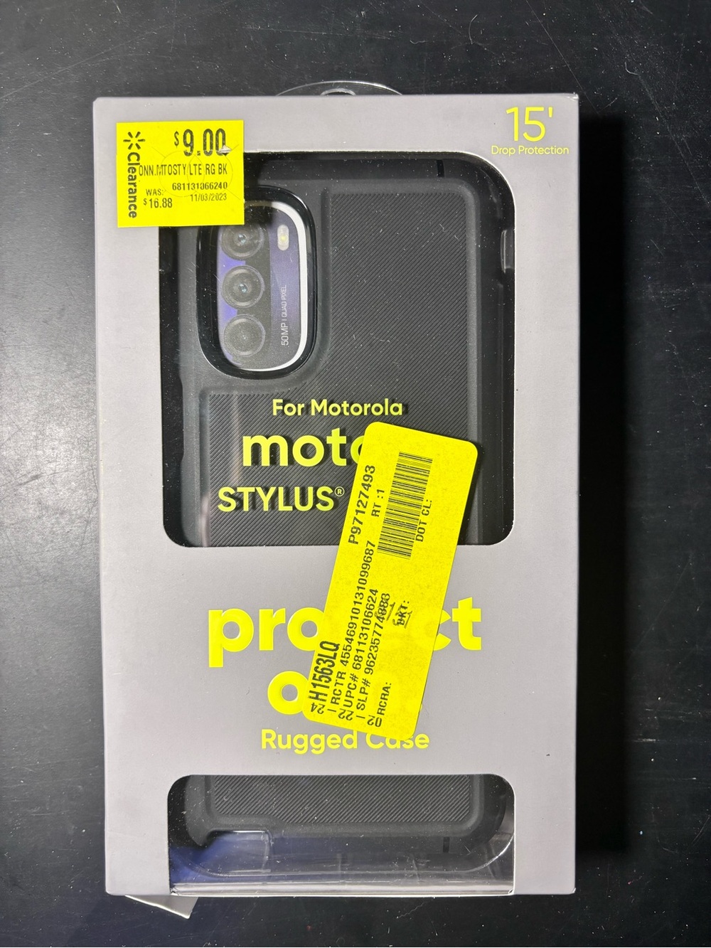 Motorola Rugged Protective Case for Moto Stylus - Black